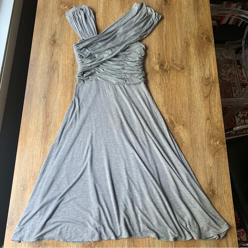 Anthropologie Plenty By Tracy Reese Drapped Grey Dress Jersey Medium
